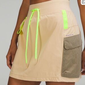 Lululemon Multi-Pocket Cargo High-Rise Hiking Skirt Skort Prosecco Size 6